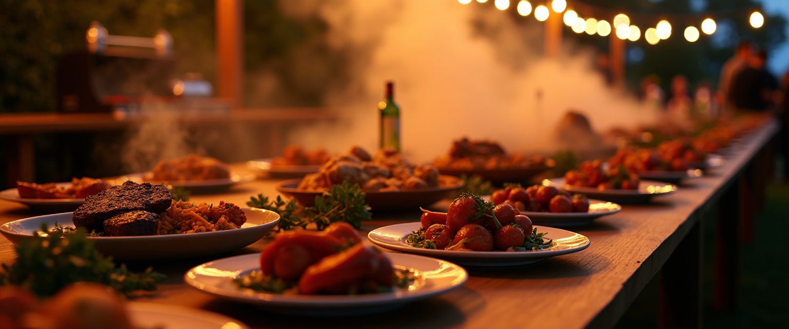 Kosher BBQ catering event