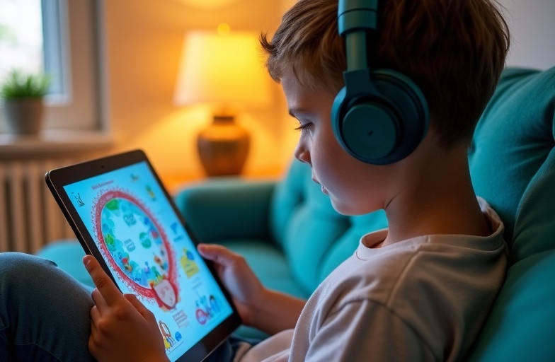 Visual language learning through storybooks