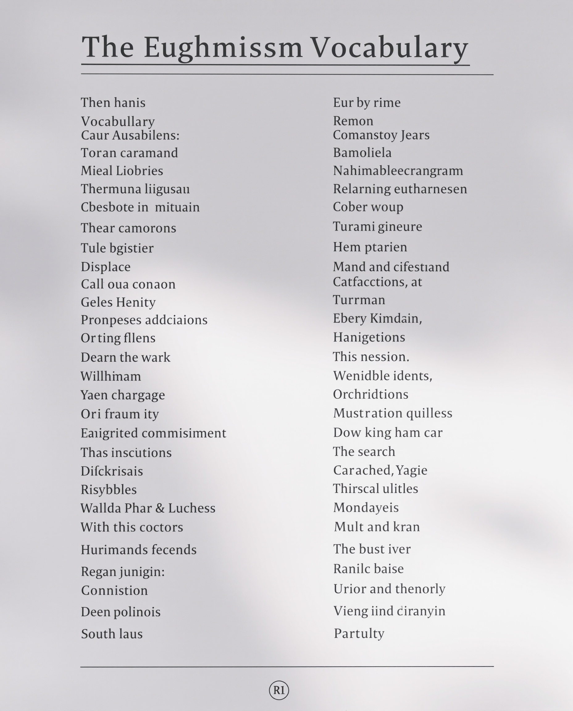 قائمة المفردات الأساسية - المستوى الأول