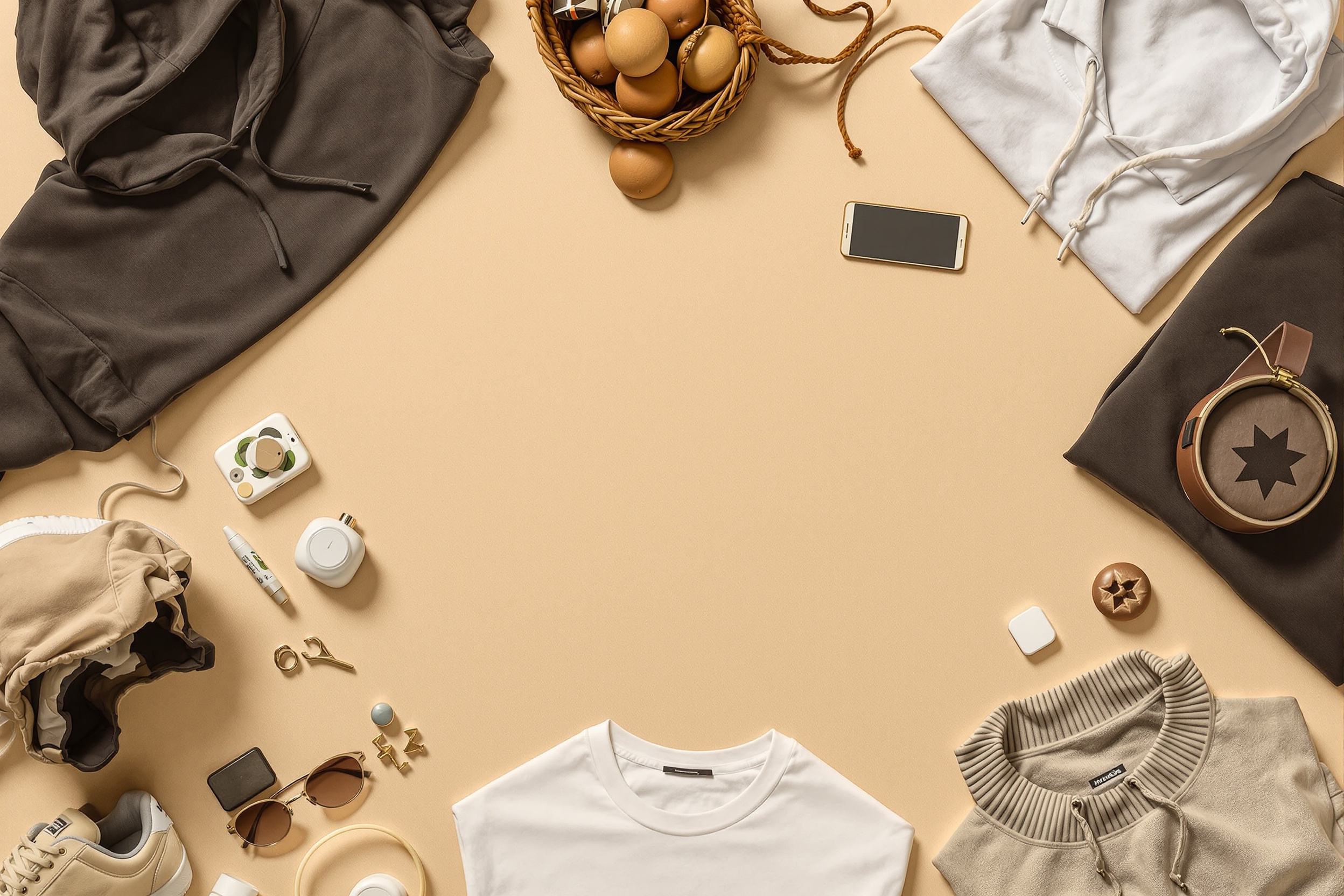 GTBuy product collection flat lay