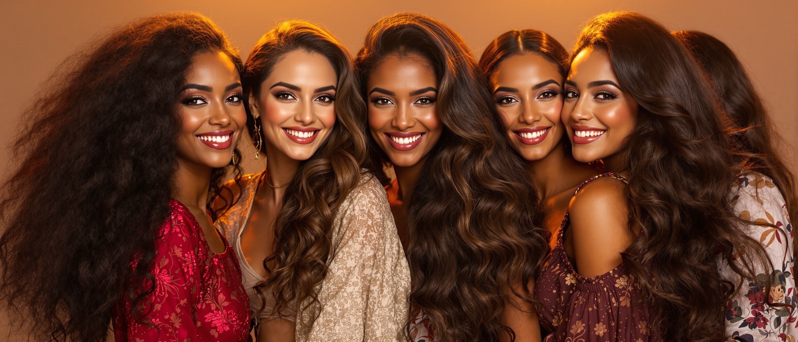 Diverse Women with Premium Hair Extensions