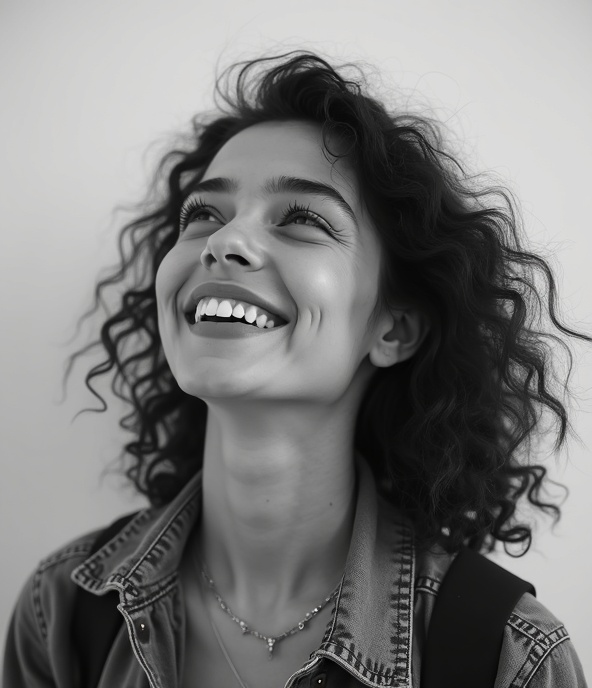 Happy traveler portrait