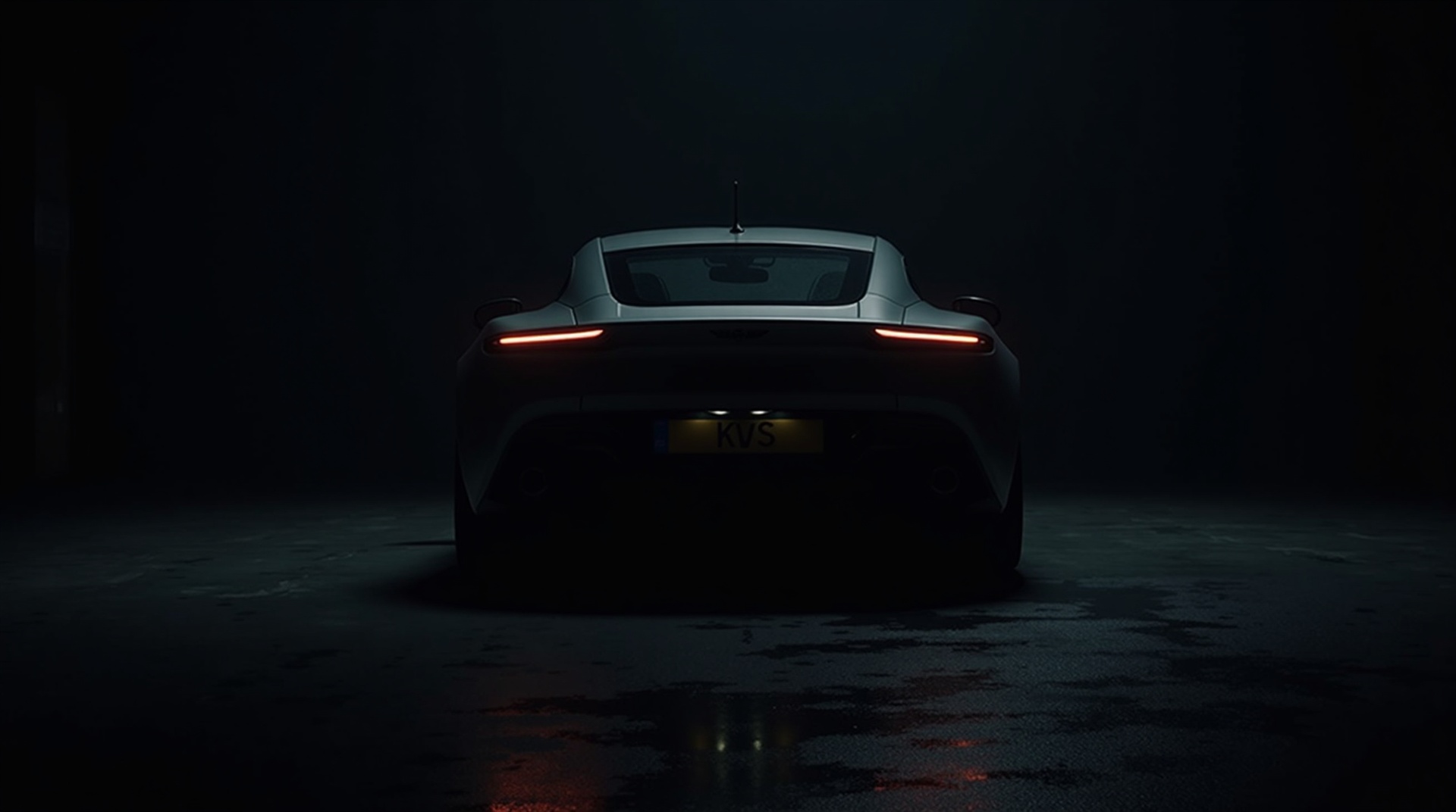 Aston Martin in dramatic shadow
