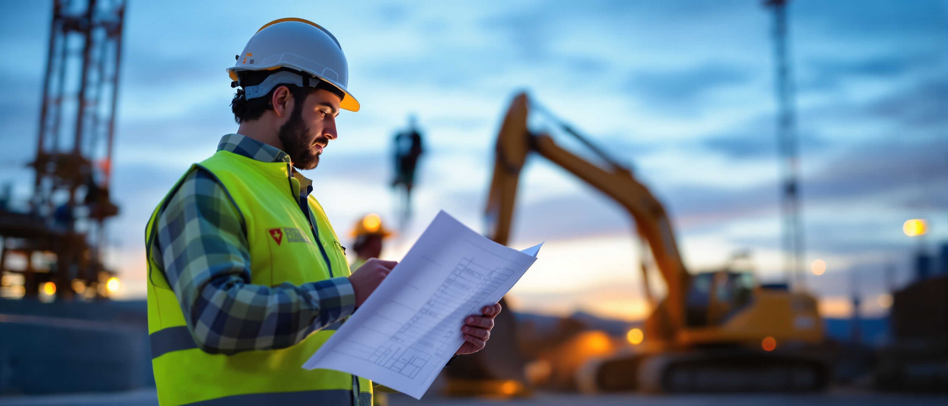 Professionnel BTP sur chantier