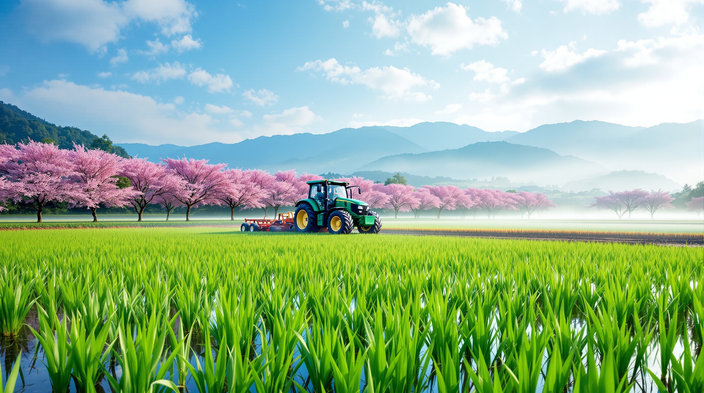 春の田植えシーズン — 香川の田んぼ