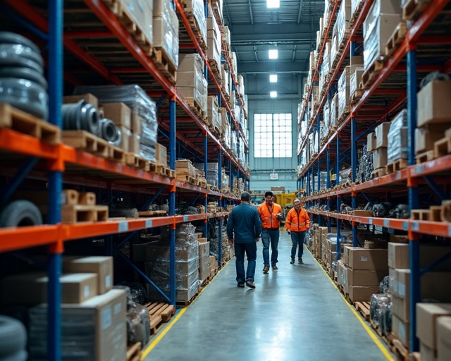 ALREDA CO warehouse - genuine heavy truck spare parts distribution ALREDA warehouse with genuine heavy truck spare parts