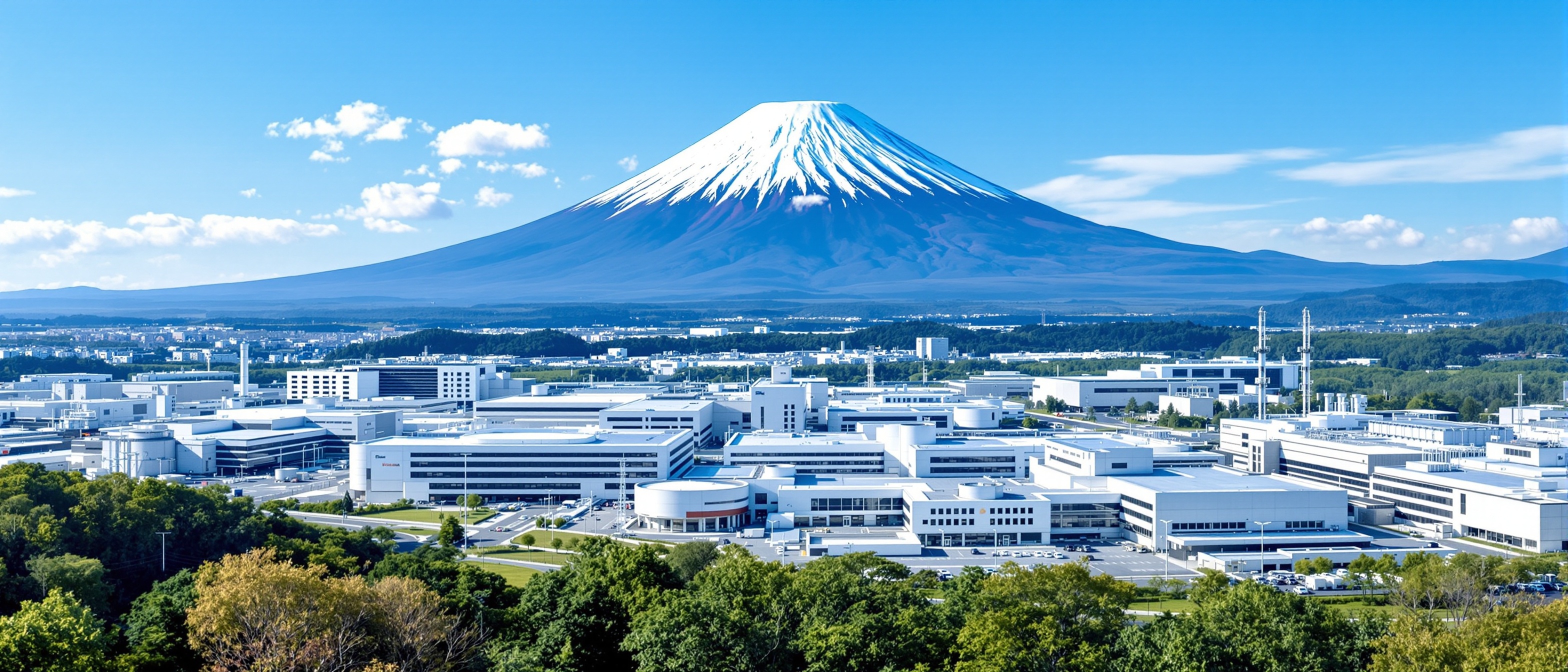 Kumamoto semiconductor industry development with TSMC facility and Mount Aso