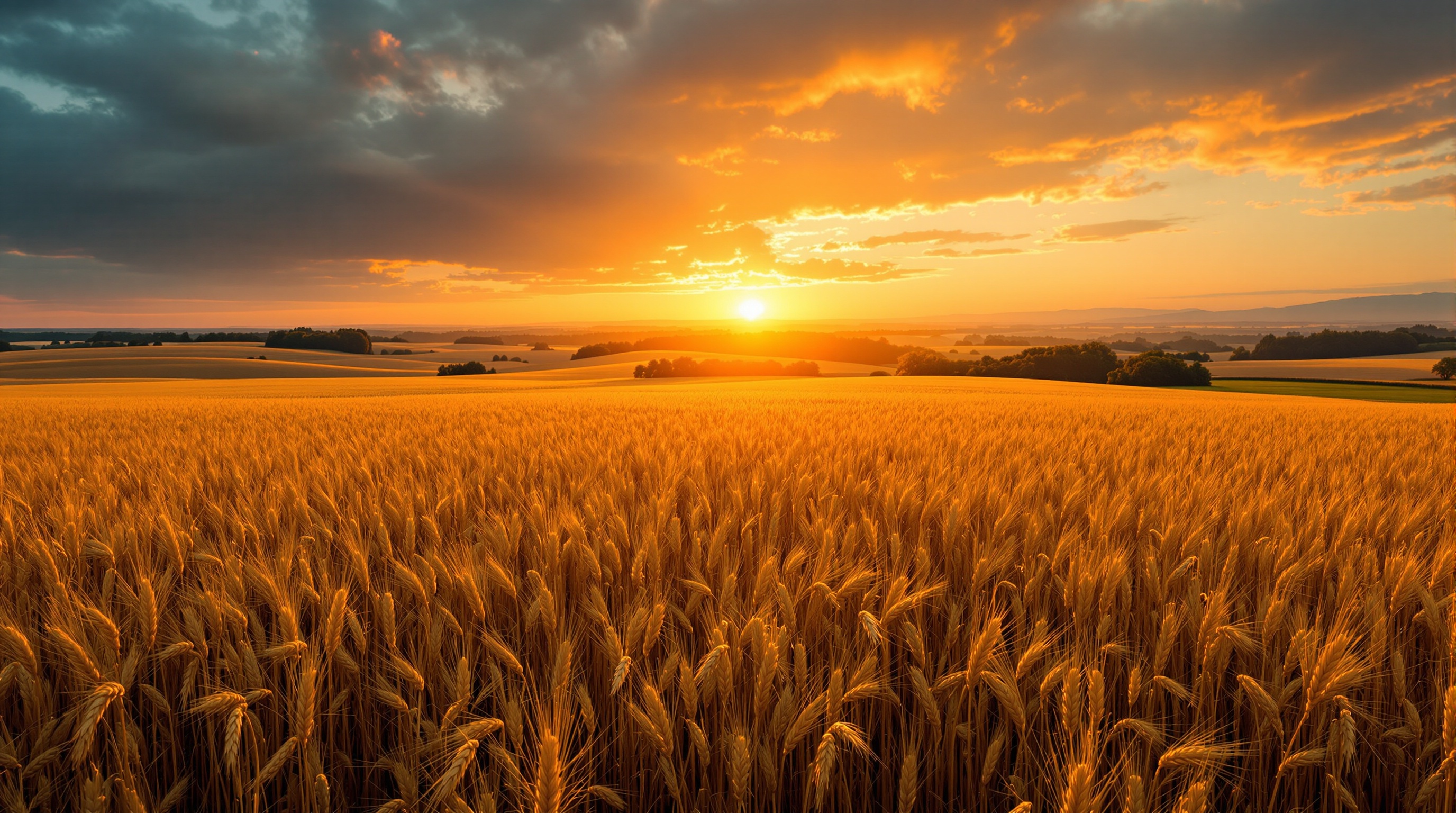 Spring wheat field