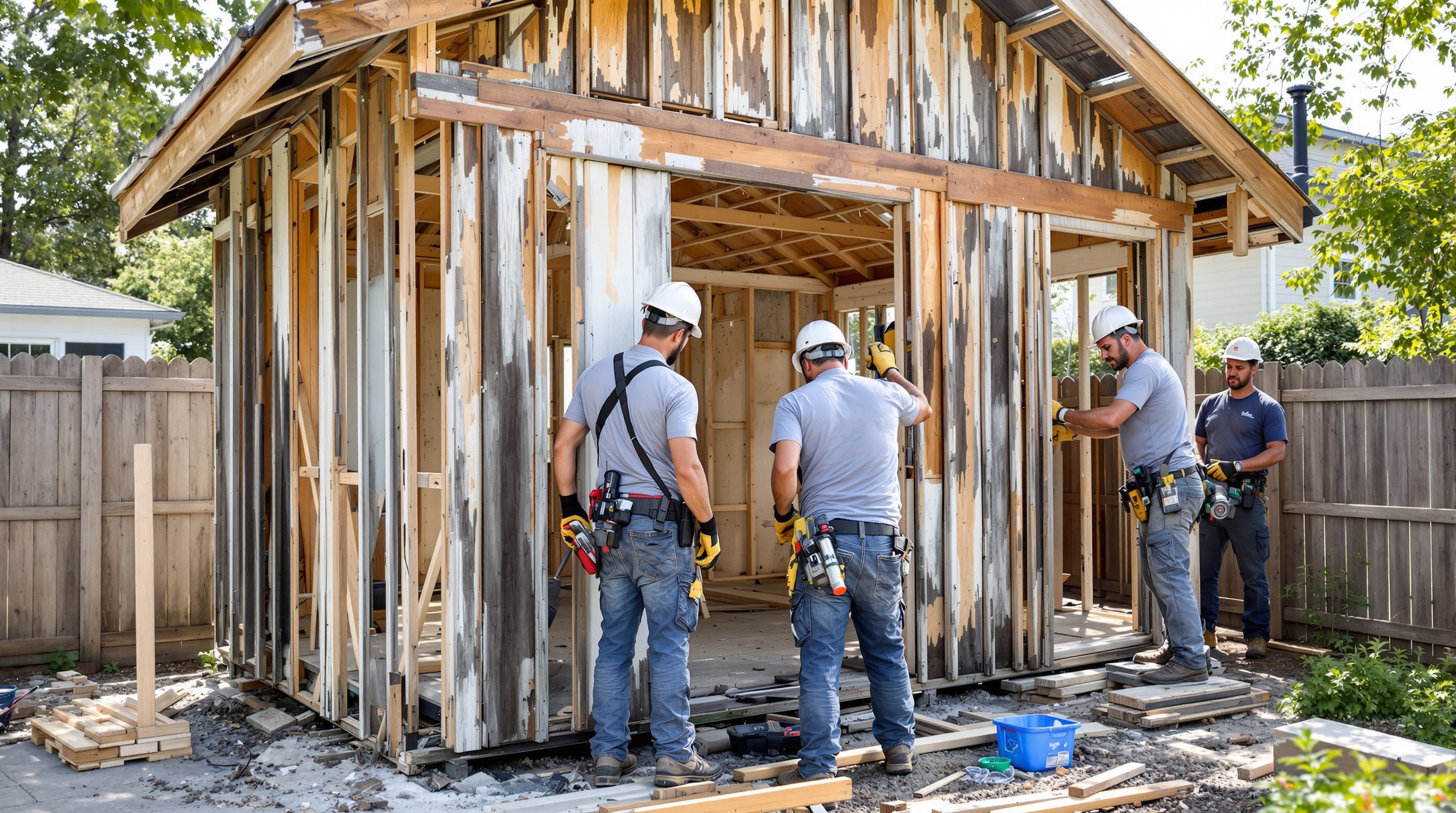 Professional shed removal and demolition