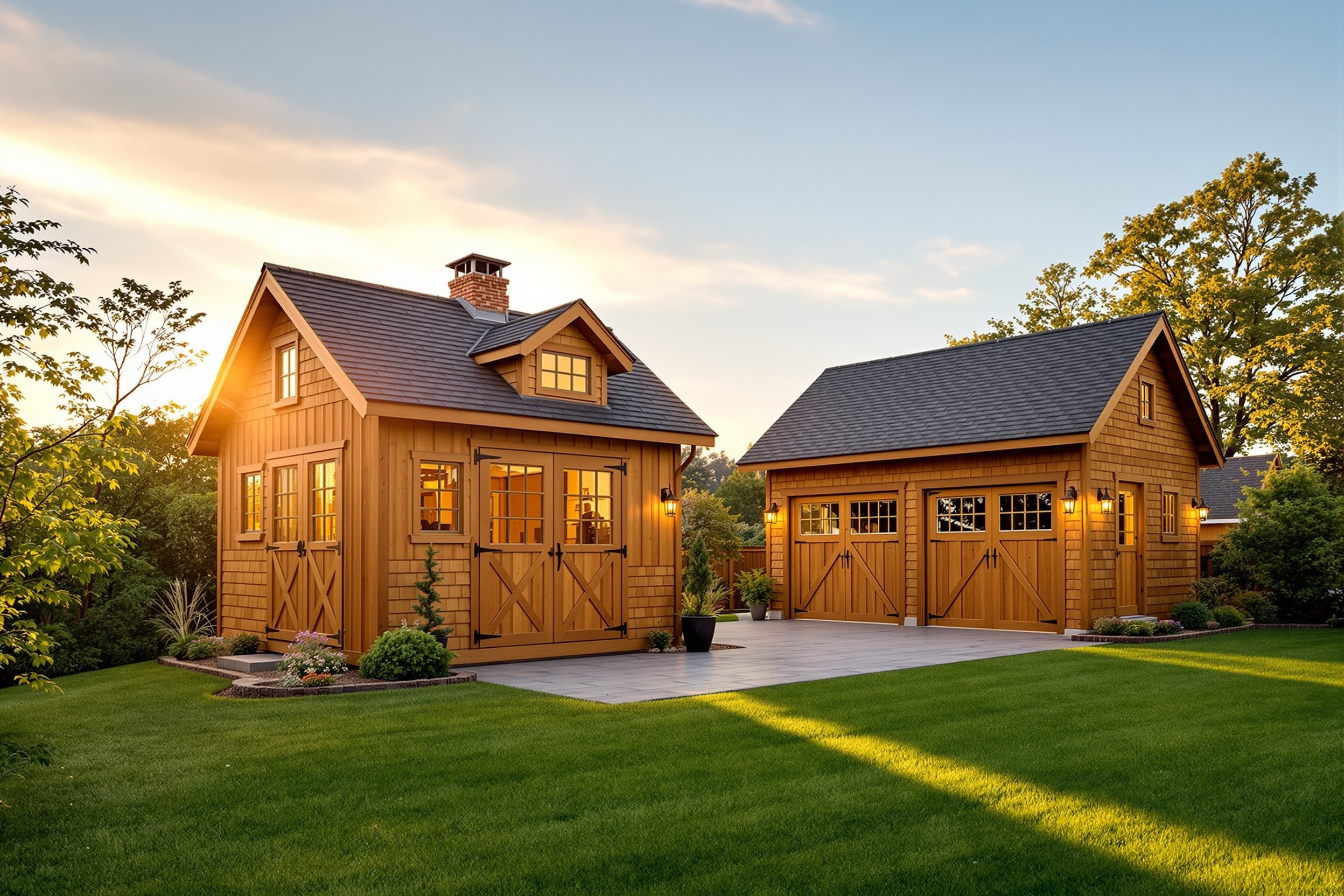 Custom sheds and garages built by Shed Happens Inc in Southern Maine