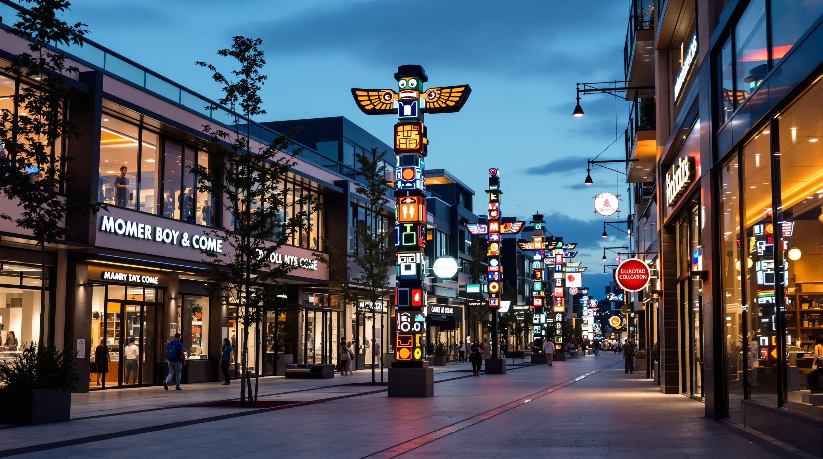 Commercial signage installation