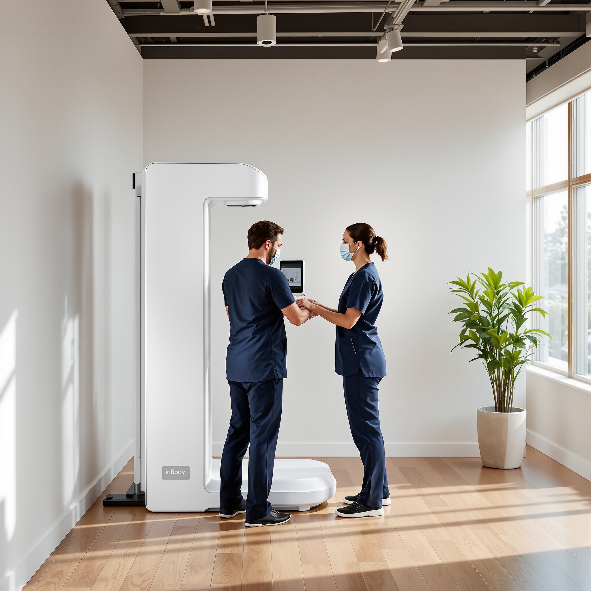 On-site body composition screening event