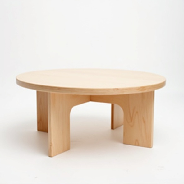 Naturel Yuvarlak Aktivite Masası
