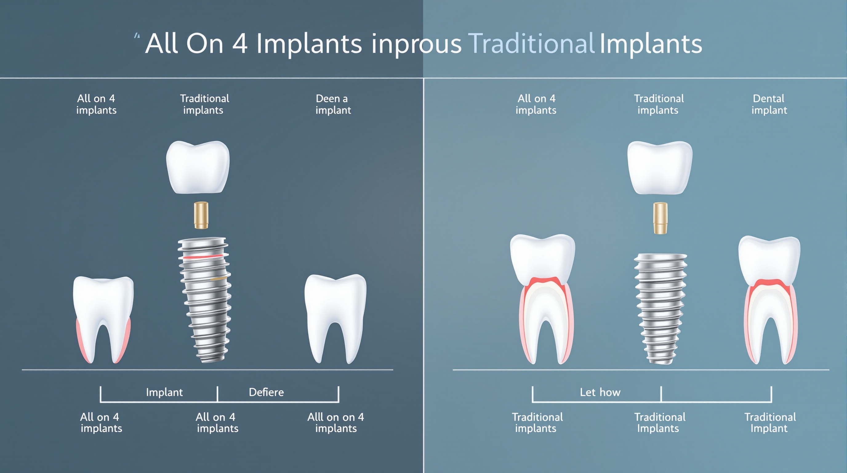 All-on-4 vs Implantes Tradicionales