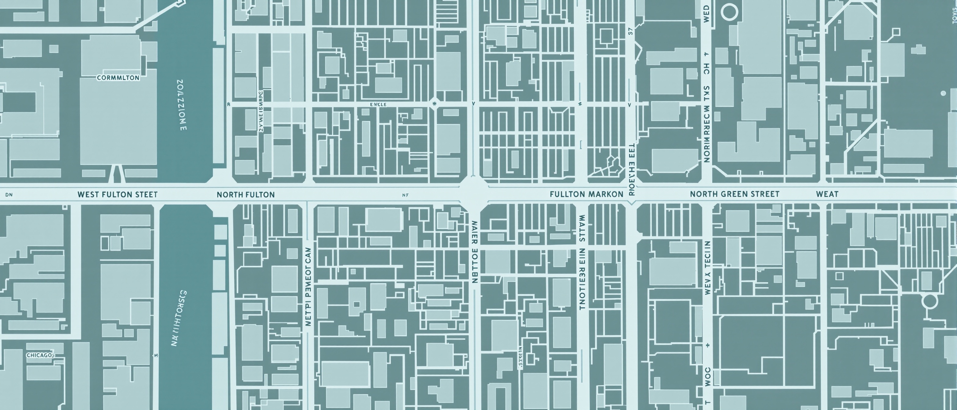 Map showing Gene Matrix office at 1375 W Fulton St STE 545, Chicago, IL 60607