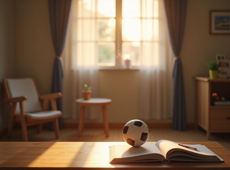 子どもの勉強とサッカーの両立を考える保護者のイメージ