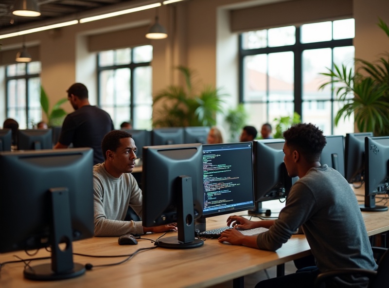 Our team collaborating