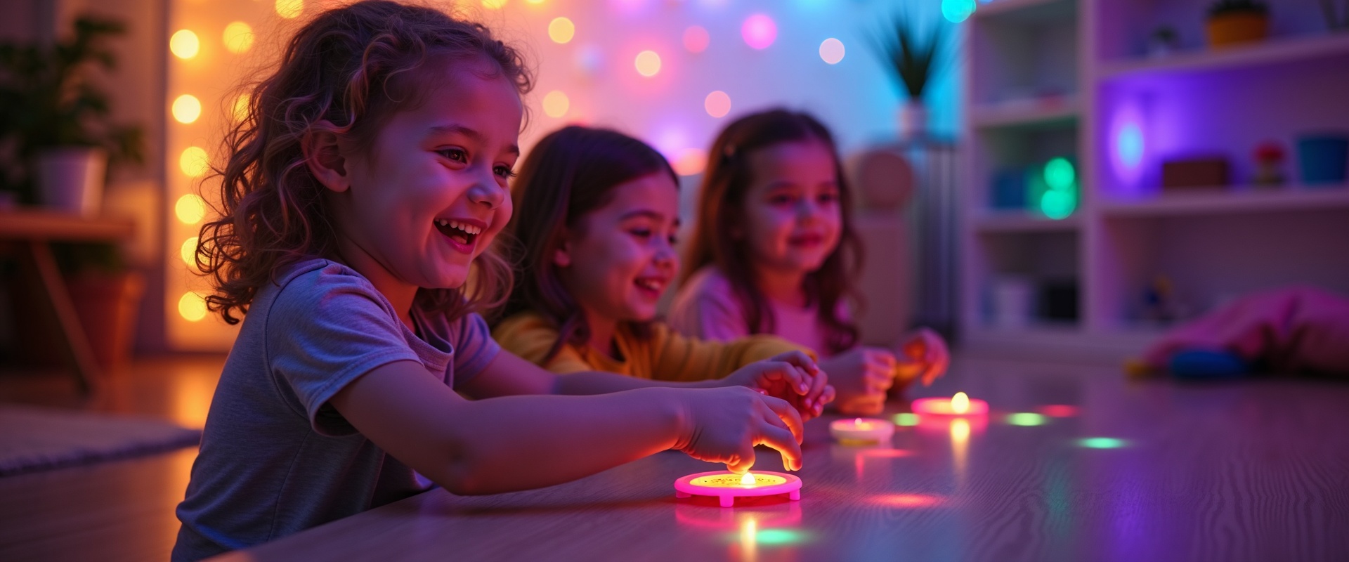 Sensory room with children playing