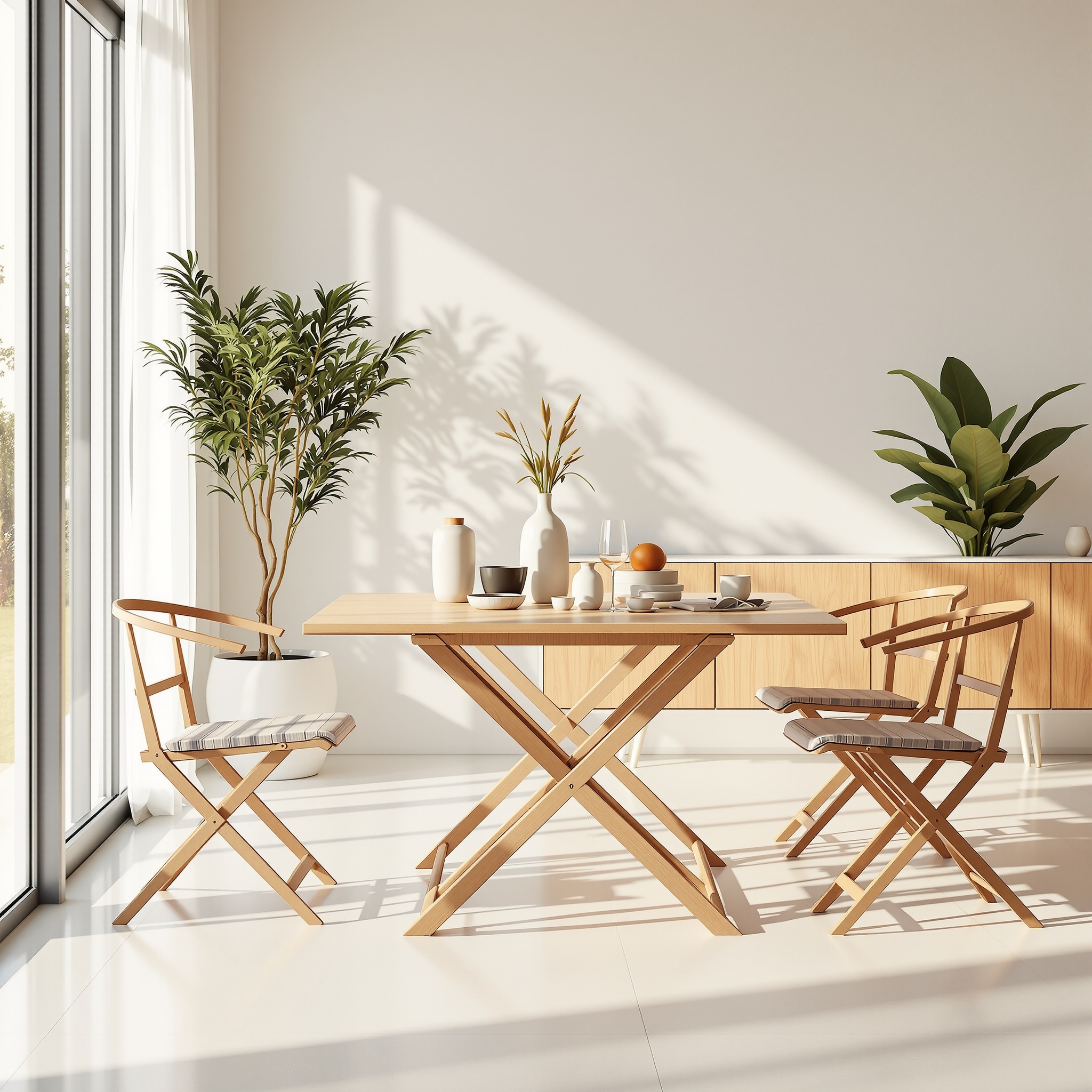 Mesas e Cadeiras Dobráveis