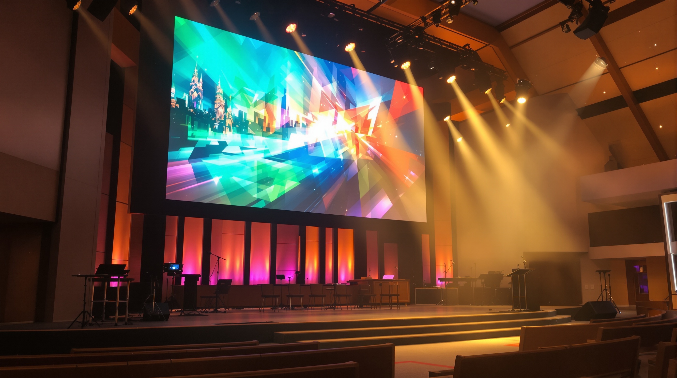 Church LED installation