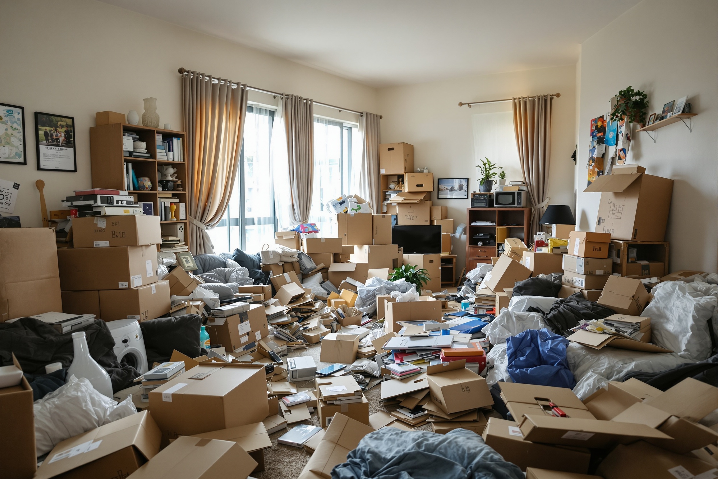 客廳空間整理搬遷 - 搬家前