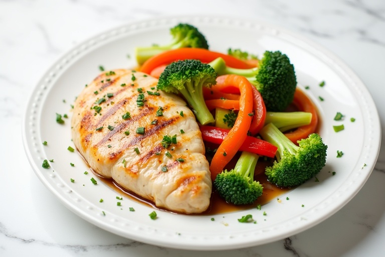 Pollo al Vapor con Vegetales