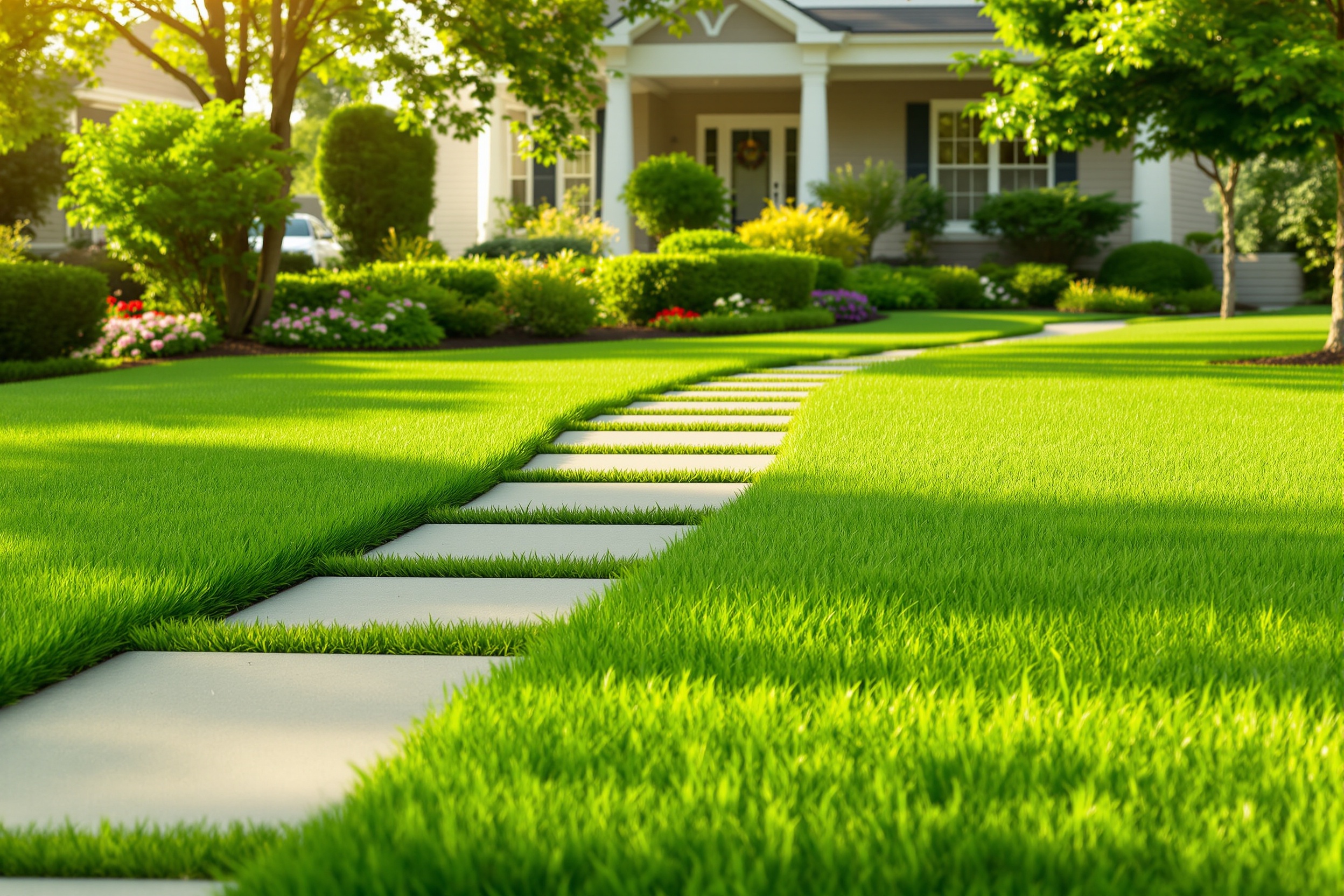 Complete yard maintenance service