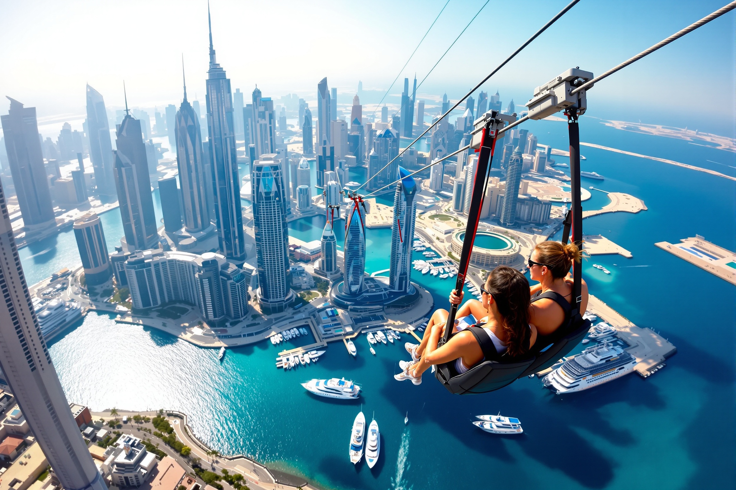 XLine Dubai Marina Zip Line