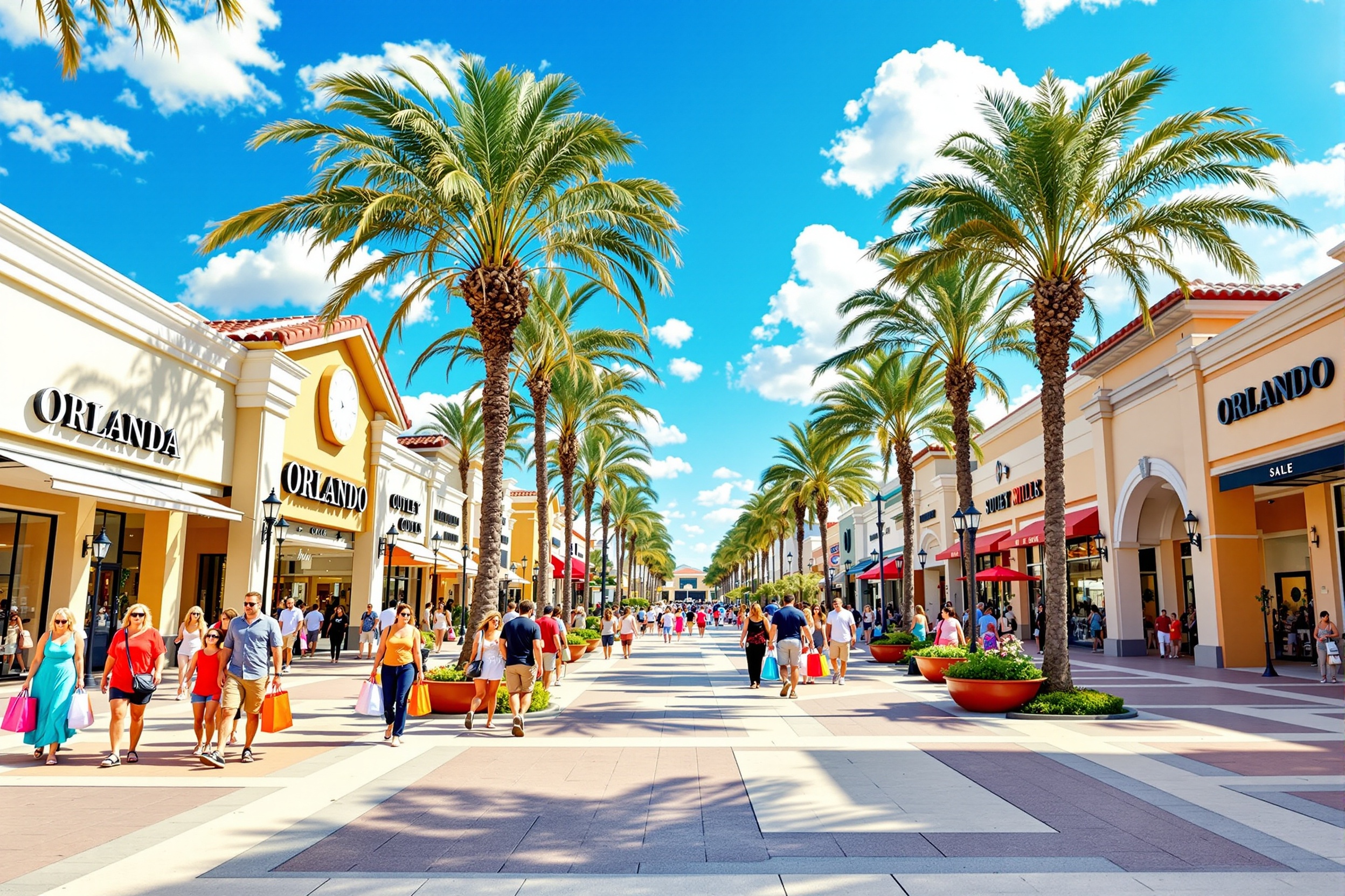 Tour de compras em Orlando — outlets e shopping com transfer privativo Comigo em Orlando