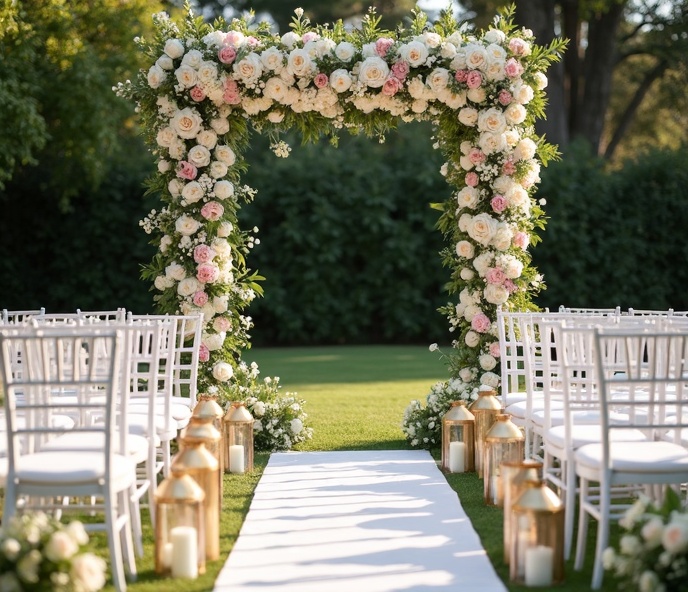 Cérémonie de mariage élégante