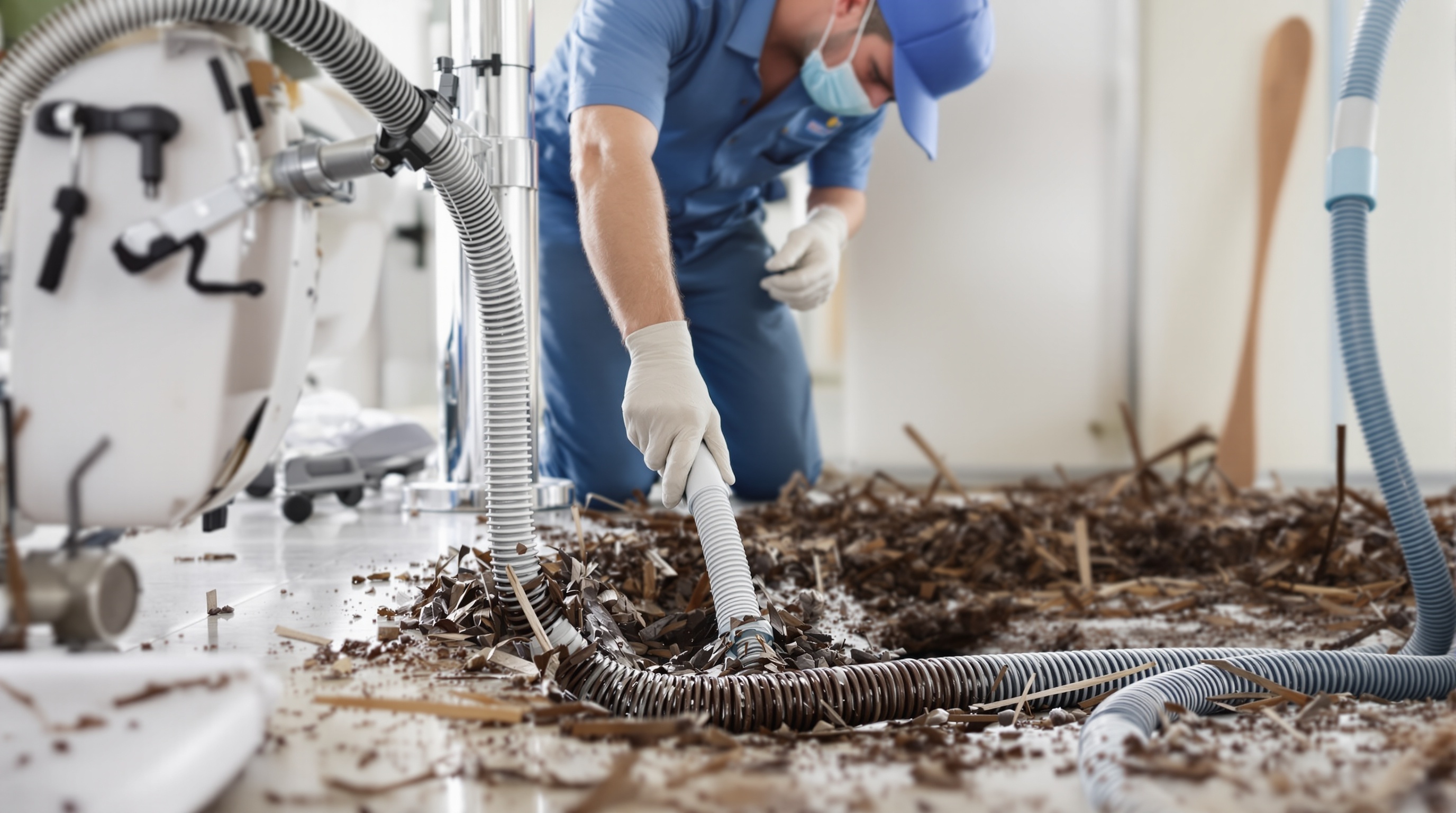 Professional drain cleaning service process in Bensalem and Bucks County PA