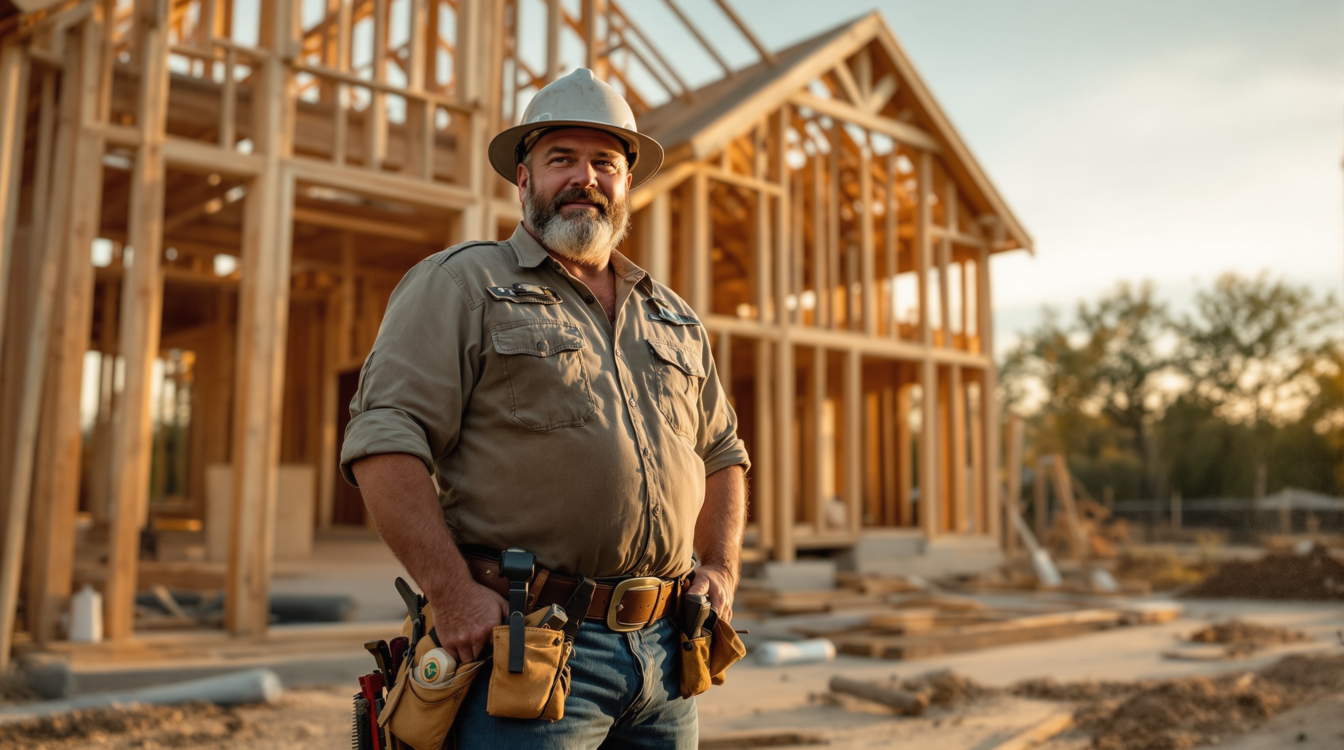 General contractor on a construction job site — ScopeRescue estimating software Contractor on job site