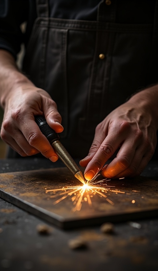 장인 작업 모습