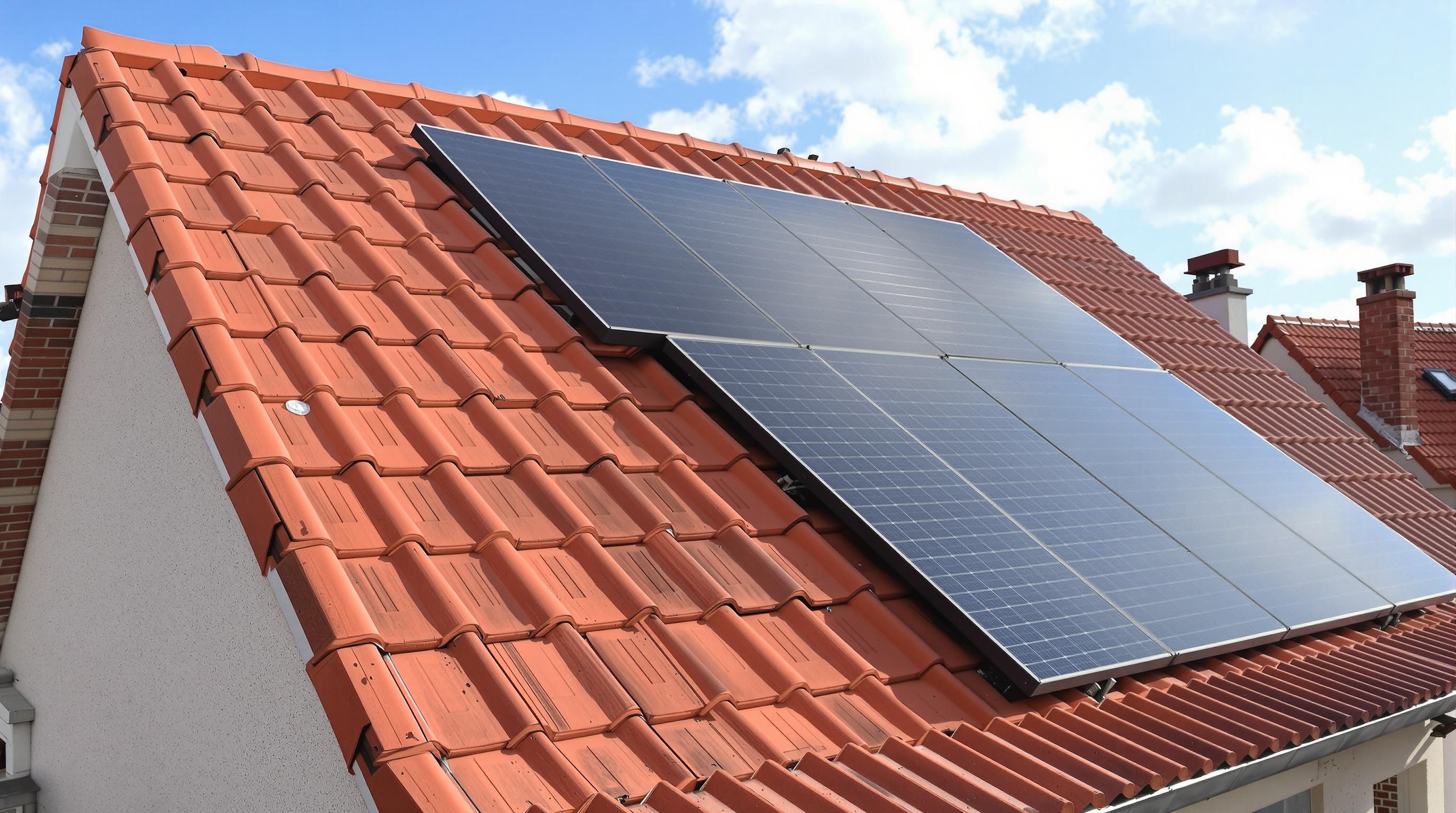 Toiture avant installation de panneaux solaires