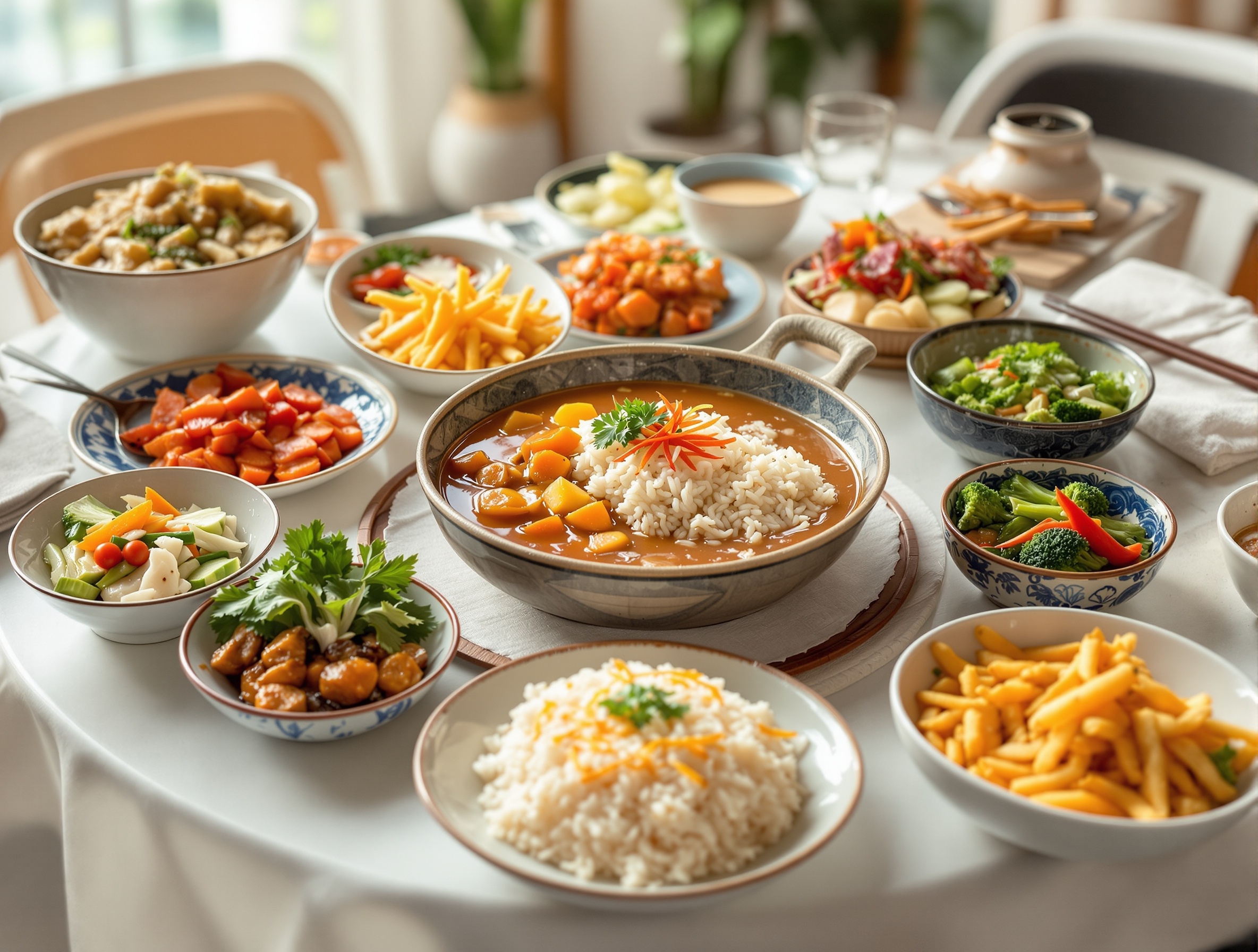 매일 제공되는 정갈한 한식위주의 식단