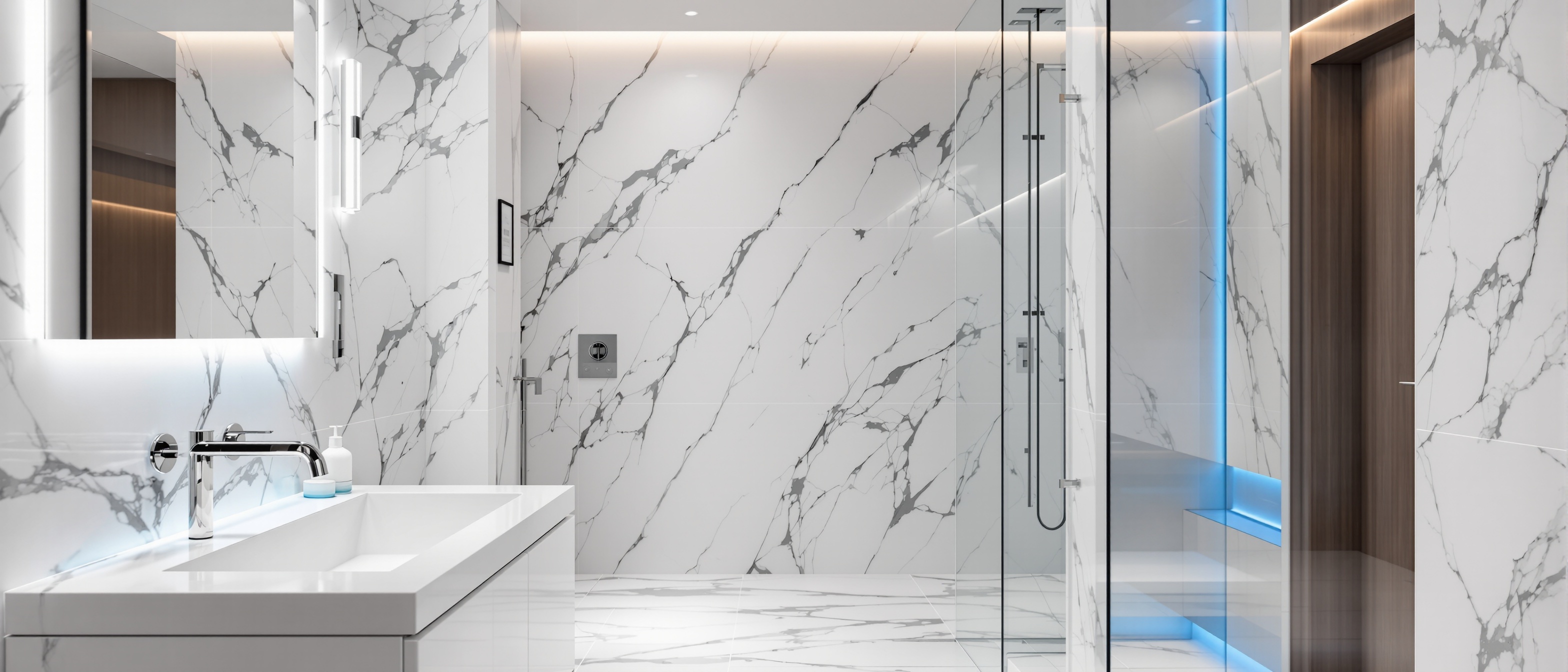 Salle de bain moderne rénovée