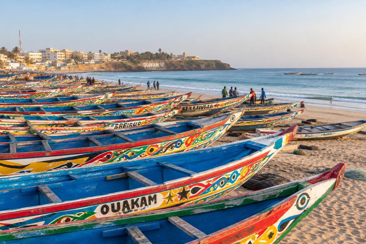 Ouakam Pirogues — Ouakam, Dakar, Senegal Ouakam Pirogues in Ouakam, Dakar, Senegal