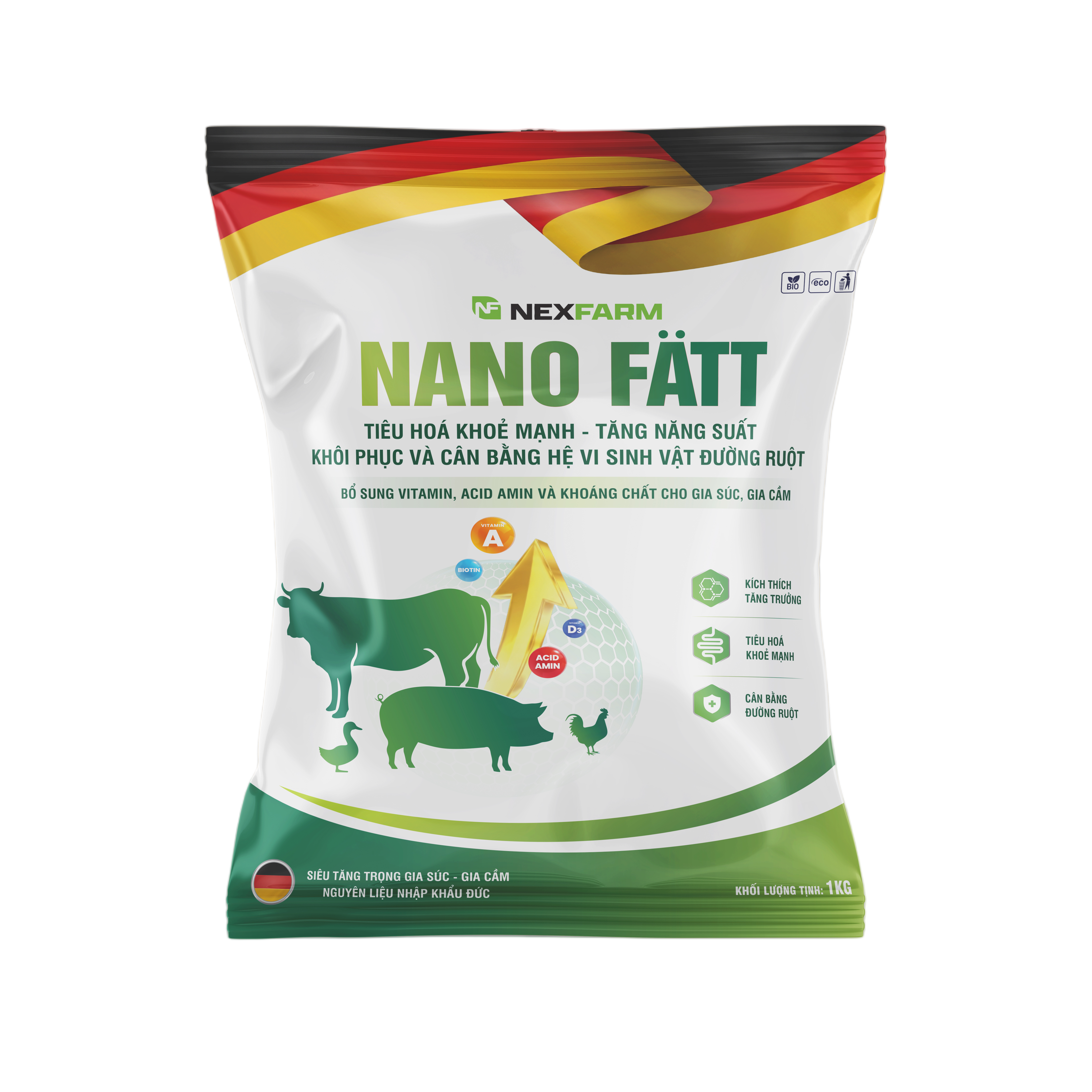 Nano Fatt - Vitamin A D3 E chăn nuôi