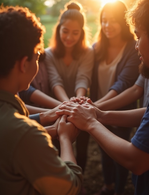 Ministry team in prayer