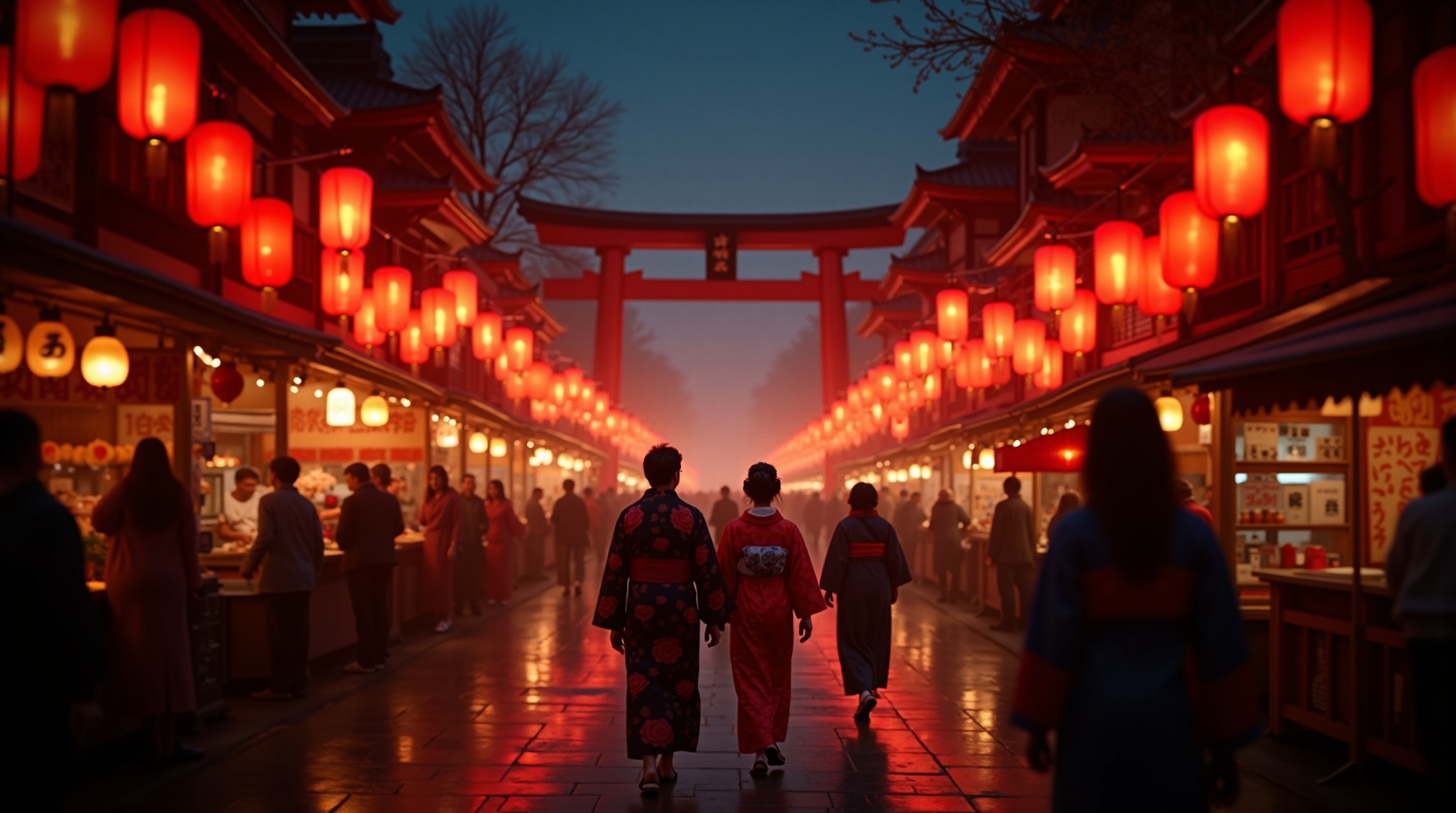 Mandi Matsuri festival atmosfera