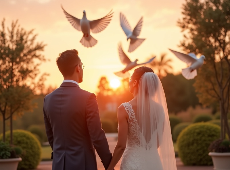 חתונה רומנטית בגן