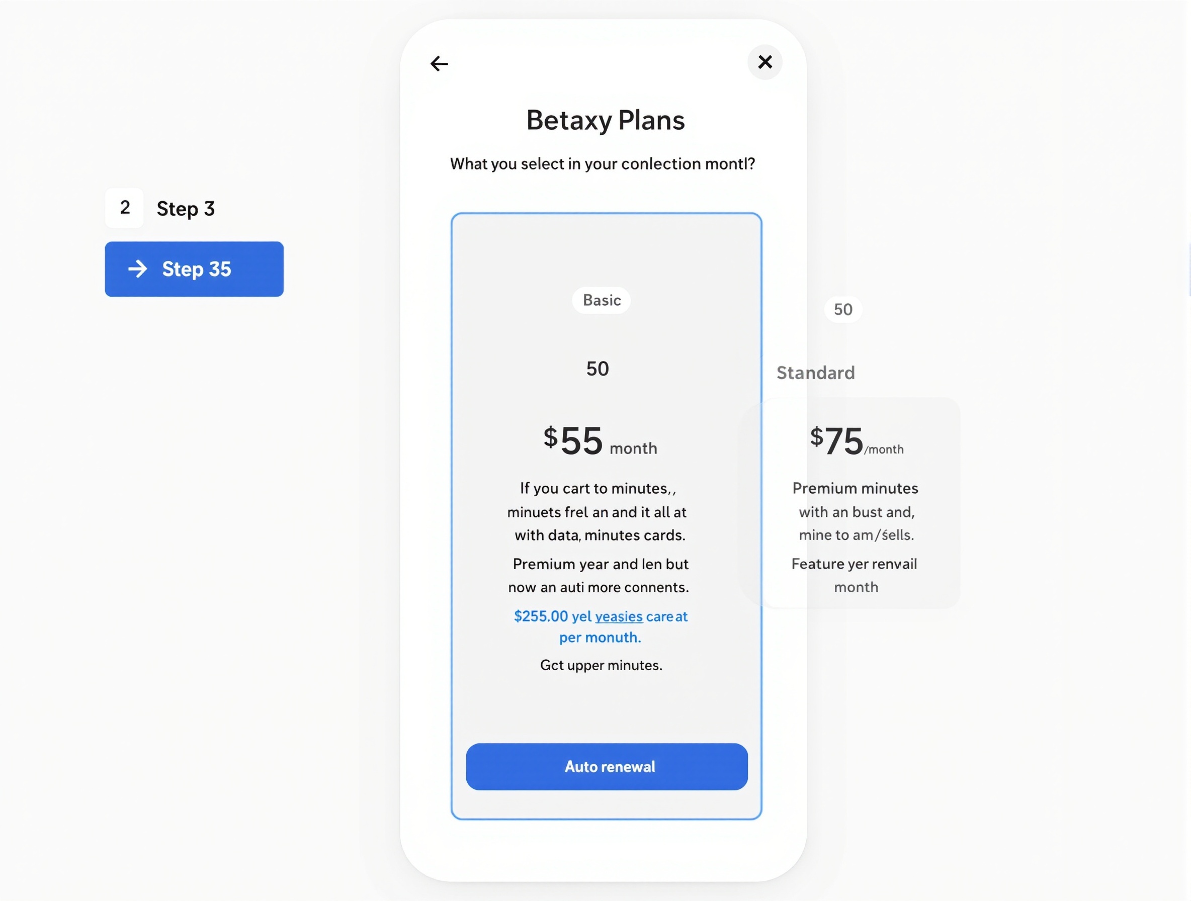 Step 3: Plan Selection