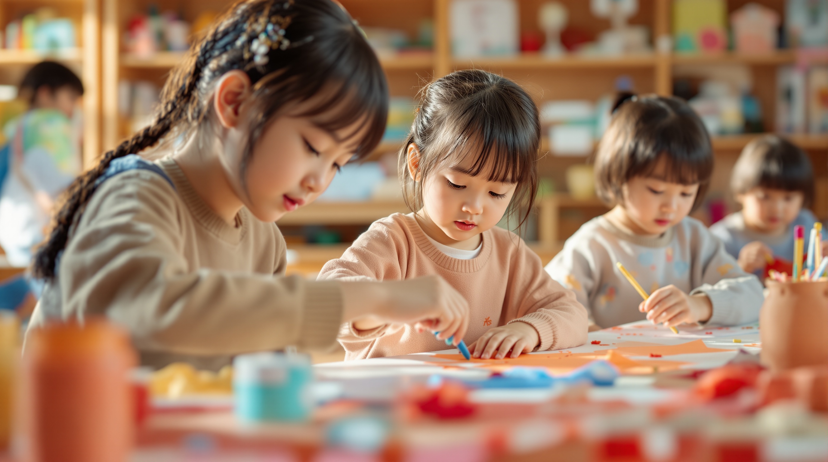メンフィス保育園で楽しく活動する子どもたち