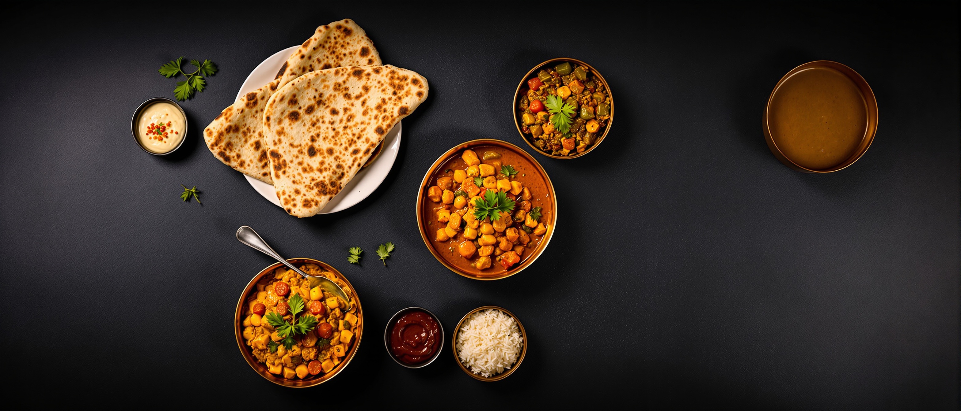 Indian catering spread from Spice Society Bondi Road