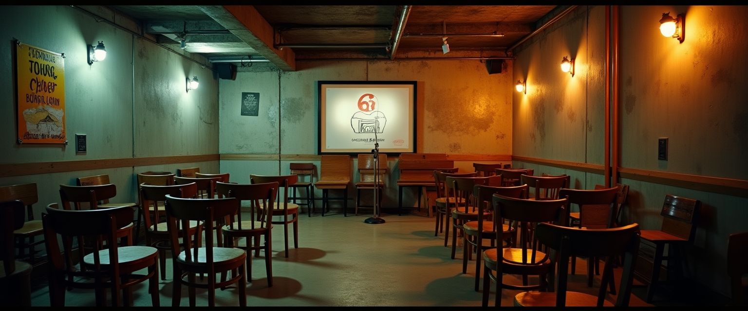Alternative comedy space in Toronto before a show