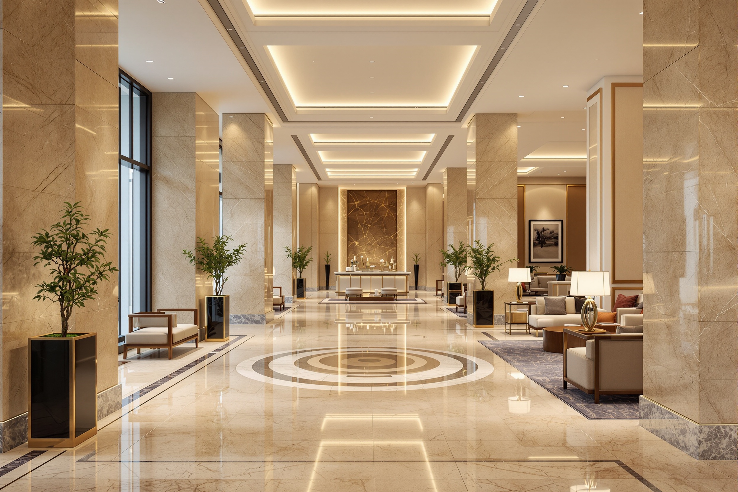 Lüks Otel Projesi: Doğal Taşın Zarafeti