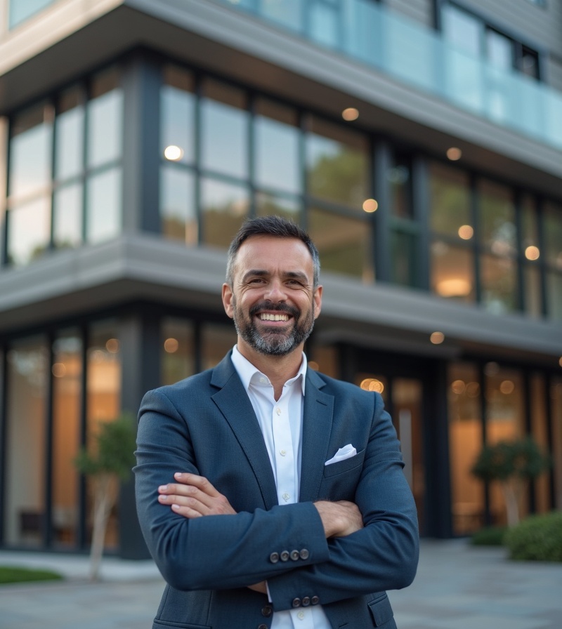 Business owner with commercial property