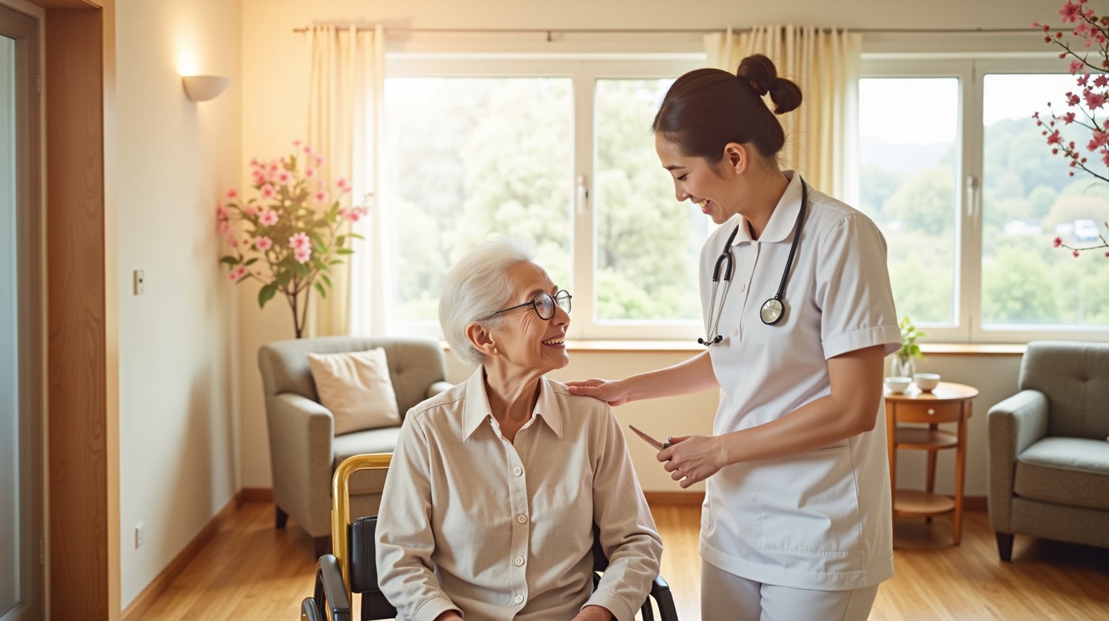 介護施設でのインドネシア人スタッフ