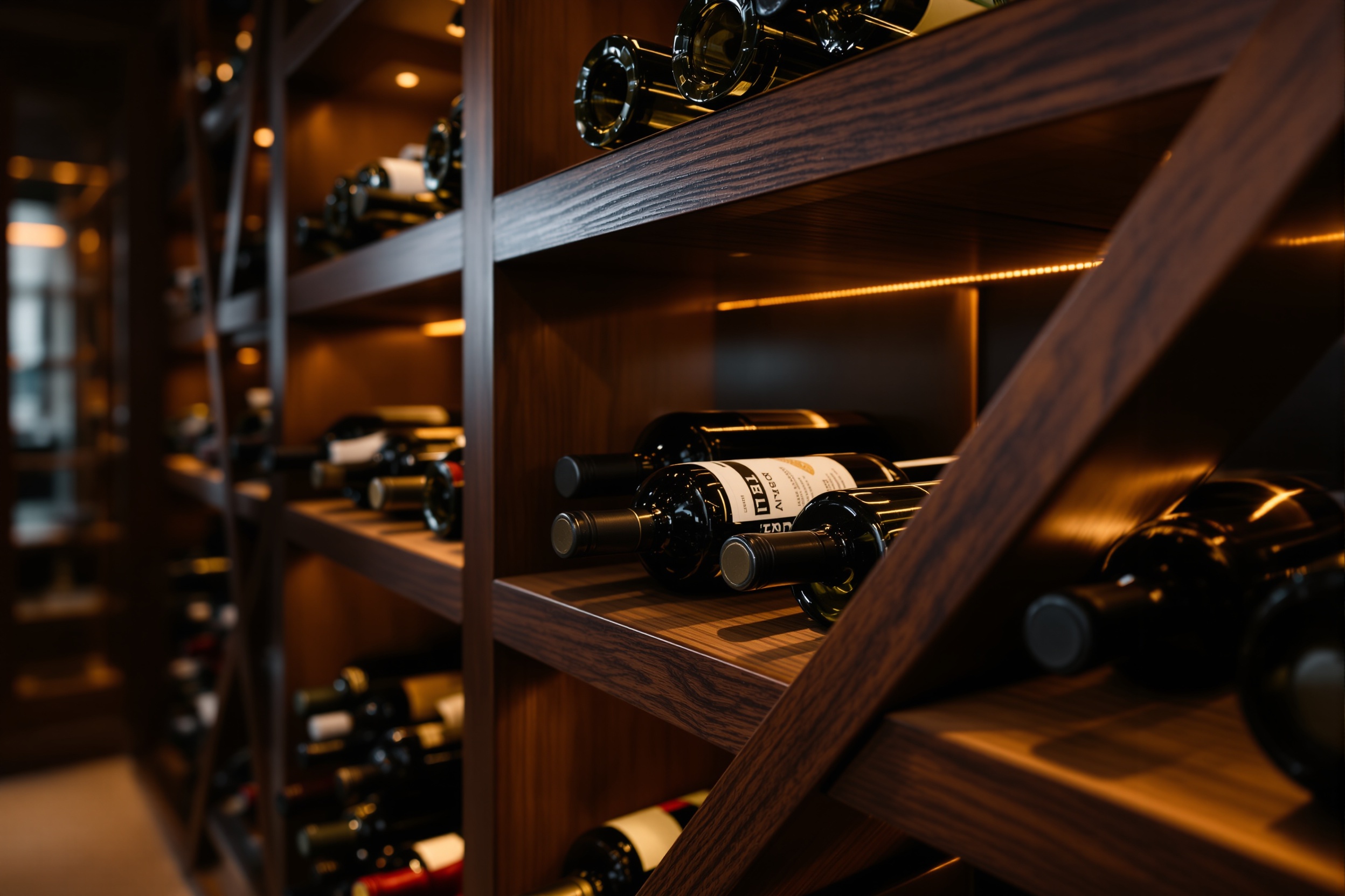 Wine cellar craftsmanship detail