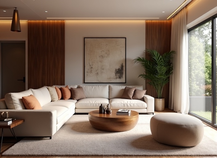 Rendu 3D salon de luxe